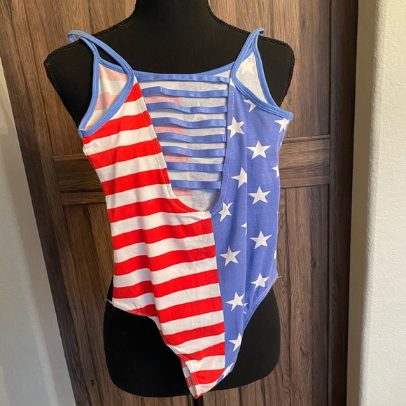 American Flag Print Bodysuit - Picture 3 of 9